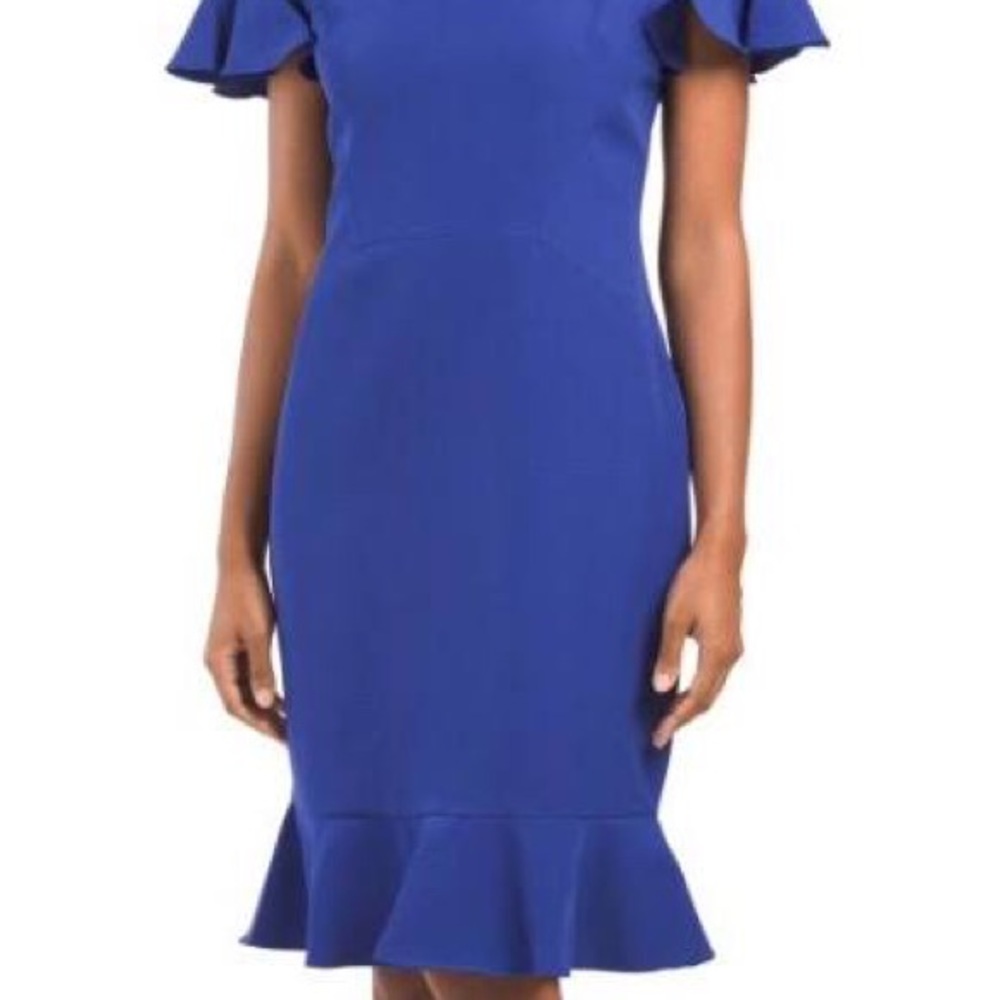 Maggy London | Royal Blue Ruffle Dress